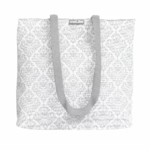 Mini Tote Bag - Grey Demask