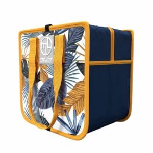 Foldable Cooler - Mustard Palm