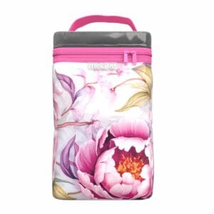 Wine Bag - Pink Peonies
