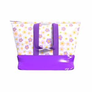 Hand Bag - Purple Daisy