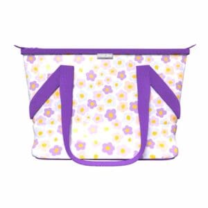Tote Cooler - Purple Daisy