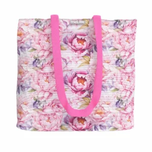Mini Tote Bag - Pink Peonies